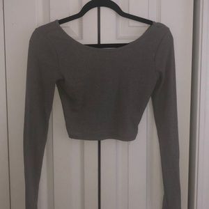 Forever 21 Light Green Ribbed Long Sleeve